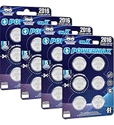 Powermax CR2016 3V Lithium Coin Cell Battery, Watch and Electronics Button Batteries, 24-Count