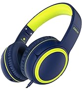 JOMILIN A10 On-Ear Headphones with Microphone, Lightweight Folding Stereo Bass Headphones with 1....