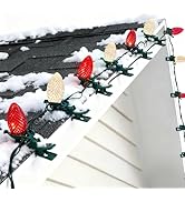 TW SHINE C9 Christmas Lights, 100 LED 66 FT Christmas String Lights Outdoor with 100 Spring Clips...