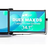 Portable Monitor - [2026 Upgrade] Mobile Pixels Duex Max DS 14.1'' Laptop Screen Extender, USB C/...