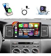 EKAT 4G+64G Android Car Stereo for Toyota Corolla EX 2007-2012 - 9 Inch HD Touch Screen Stereo wi...
