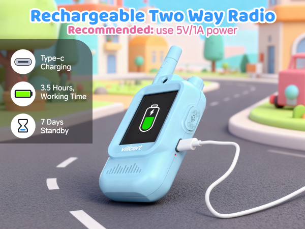 rechargeable walkie talkie
