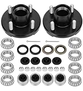 shliyitx 2 Sets Trailer Hub Kit 4 Bolt 4, Trailer Axle Kit for 2000 lb 4 Lug Trailer Hub Fits 1" ...