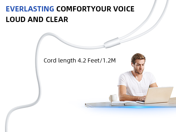 3.5mm Earbuds Hi-Fi Stereo Headphone Bass Wired Earphones with Mic Volume Control for iPhone 6