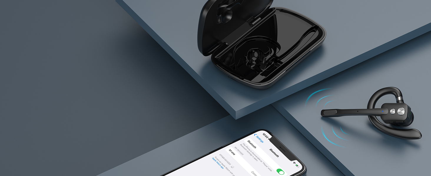 One click pairing of M-ONE Bluetooth Headset