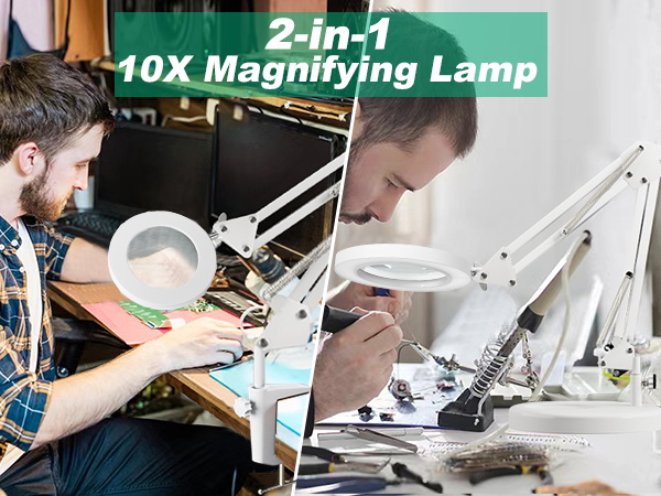 magnifying glass lamp