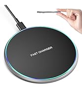 Eisreho Wireless Charger Compatible with iPhone 15 14 13 12 11 Pro Max/Mini/Plus/XR/X/8, 15W Max ...
