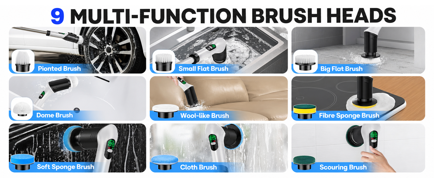 car wash brush shower scrubber baseboard cleaner tool with handle floor scrubber