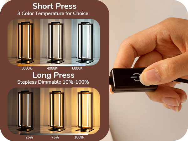 Stepless Dimmable LED table lamp