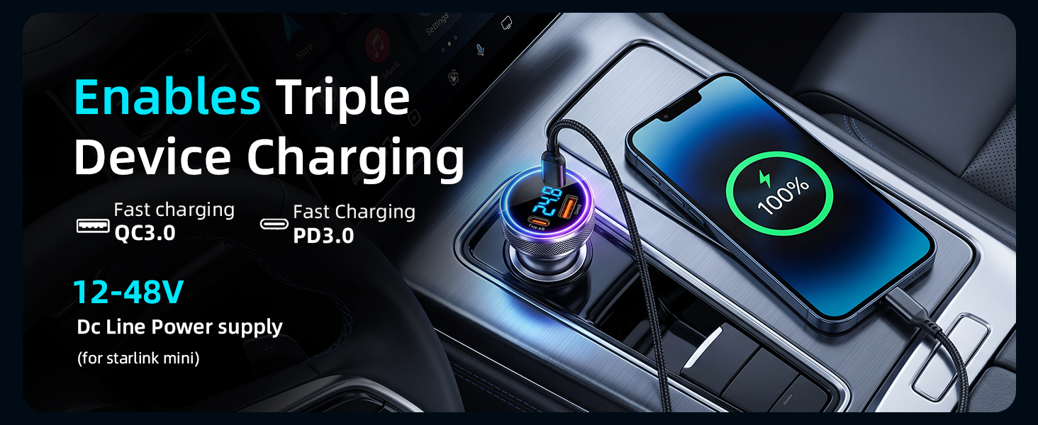 starlink mini car adapter