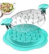 SURETIVIAN Chicken Shredder Large Chicken Breast Shredder Tool Twist with Brush&amp;Fork, Visible Mea...