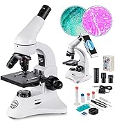 100X-2000X Microscope for Adults, Professional Biological Optical Microscopes with Prepared Slide...