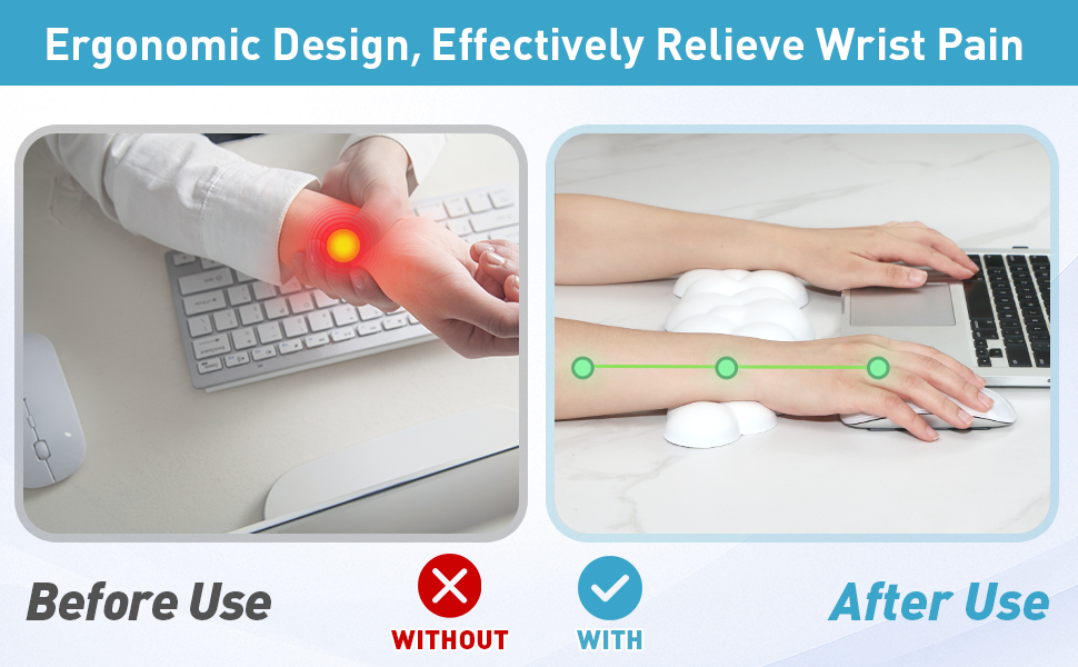RUYEDE Cloud Wrist Rest Keyboard