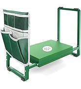 FLINTER 10.2" Wider Garden Kneeler and Seat, Heavy Duty Thick Gardening Bench for Kneeling and Se...