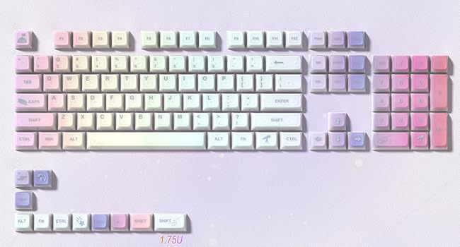 Keyboard Keycaps Jelly - Shine Through keycaps, Transparent Clear Key Cap