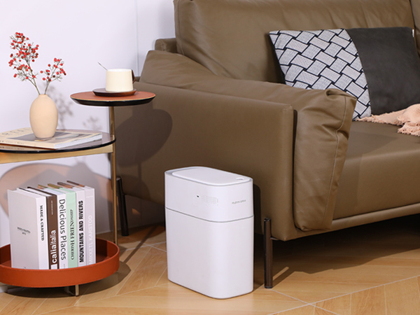 automatic bathroom trash can