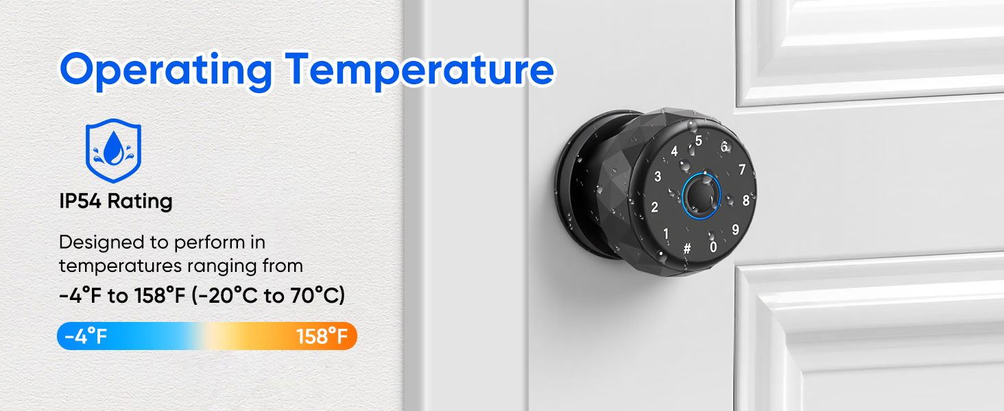 Smart Door Knob Fingerprint Door Lock