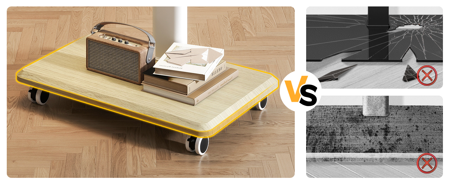 Rolling TV Stand