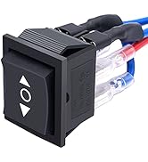 weideer 12V Polarity Reverse Switch Momentary 6 Pin (ON)-Off-(ON) RV Jack Switch Motor Control Ro...