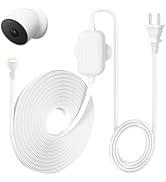 25ft/7.5m Power Cable Compatible with Google Nest Cam Outdoor or Indoor, Battery(2nd Gen), Weathe...