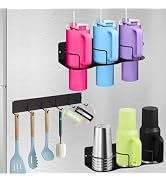 Magnetic Stanley Cup Holder for Fridge, 2 Pack Magnet Tumbler Organizer Holder for Yeti Stanley 2...