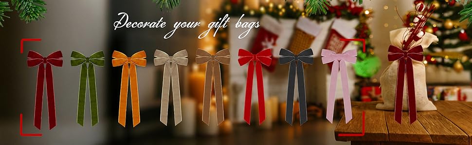 velvet bows for christmas tree