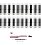PASISIBICK 100 Pieces Plastic Beadable Pen Refills, 2.44 inch/6.2 cm Black Ink Smooth Writing Pen...