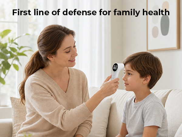 Suitable for All Ages + Multi-Scenario Temperature Measurement: No-touch thermometer