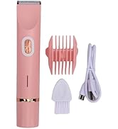 JTLB Electric Bikini Hair Trimmer USB Rechargeable IPX7 Water Proof Dual Head Hair Trimmer for Un...