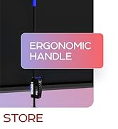 PropVue projector screen has ergonomic handle