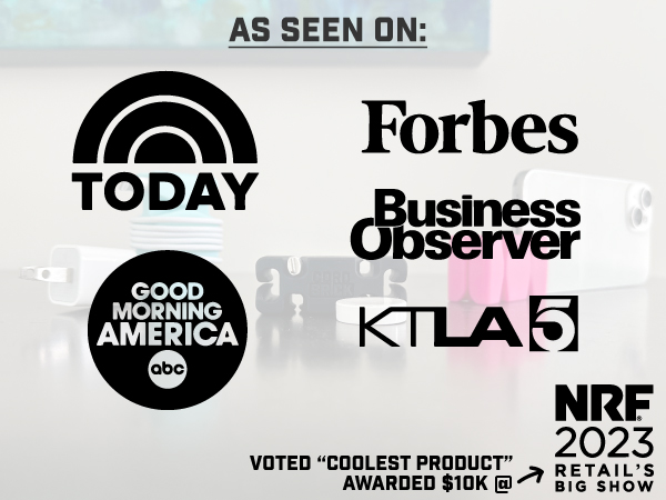 CordBrick as seen on TODAY show GMA Forbes Business Observer KTLA 5 NRF Coolest Product
