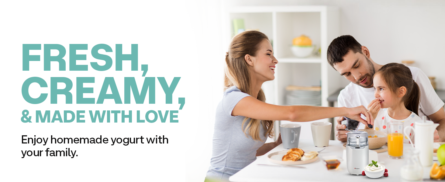 Euro Cuisine YM260 White Yogurt Maker