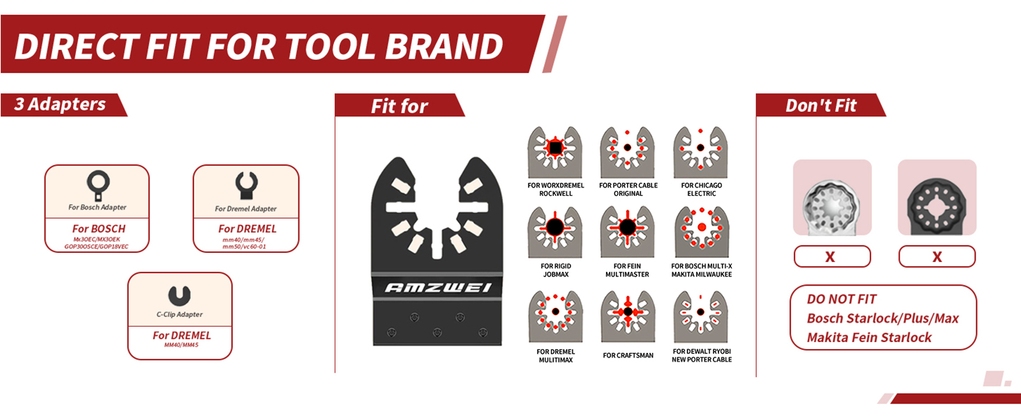 oscilatory tool blades