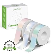 NELKO P21 Genuine Adhesive Green/Blue/Pink Paper 14x40mm (0.55