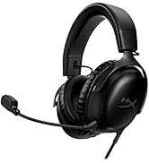 HyperX Cloud III – Wired Gaming Headset, PC, PS5, Xbox Series X|S, Angled 53mm Drivers, DTS Spati...