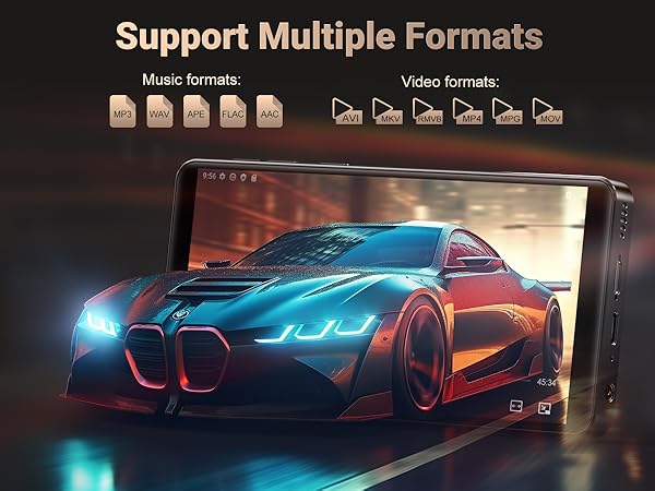 MP3 Player with Bluetooth and WiFi