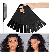 Lace Melting Band 6PCS Elastic Bands for Wig Edges Wigs Edge Wrap to Lay Edges 24 Inch Edge Band ...