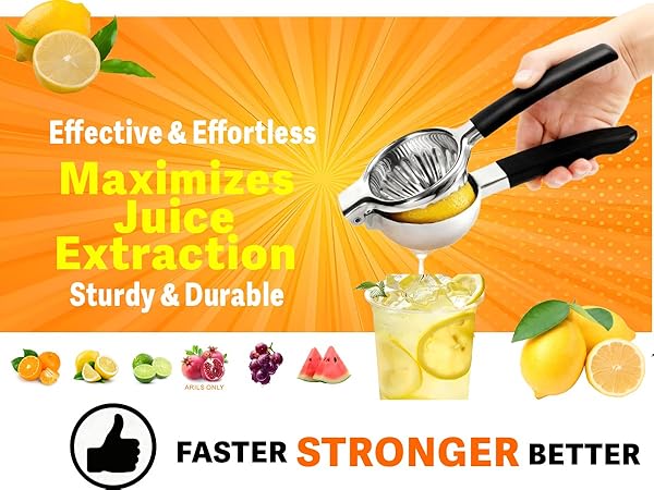 stainless steel orange fruit squeeze juicers lemonade squeezers juicing fold flat versatile