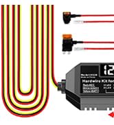 Dash Cam Hardwire Kit USB C, 12V-24V to 5V Type C Hardwire Kit with LED Voltmeter, 4-Level Adjust...
