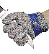 ARCLIBER Level 9 Cut Resistant Glove Stainless Steel Wire Metal Mesh Butcher Safety Work Glove fo...