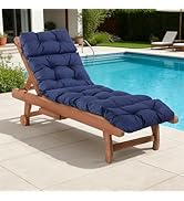 Chaise Lounge Cushions Outdoor,Waterproof &amp; Fade Resistant Patio Lounge Chair Cushions for Outdoo...