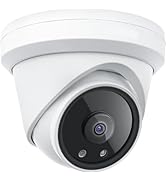 Real HD 2.1MM 6MP 155° Wide Angle PoE IP Camera Outdoor, 98ft IR Night Vision, H.265, IP66, Compa...