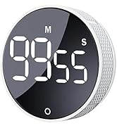 AVINIA Digital Kitchen Timers, Visual timers Large LED Display Magnetic Countdown Countup Timer f...