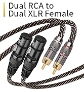 Dual RCA to Dual XLR Female