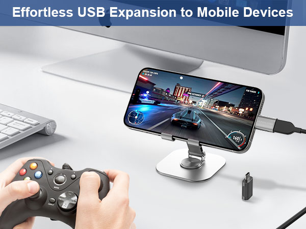 USB to USB-C adapter effortless USB expansion to mobile devices