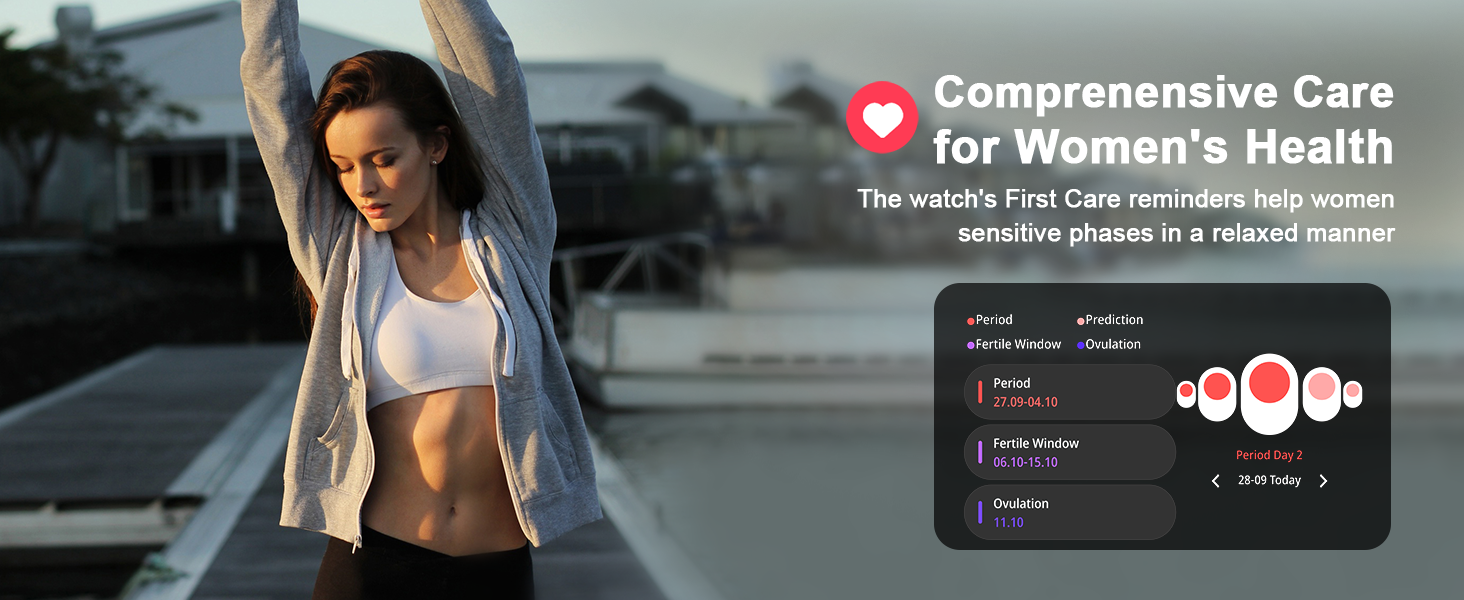 The Smartwatch&amp;amp;#39;s First Care reminders help women sensitive phases in a relaxed manner