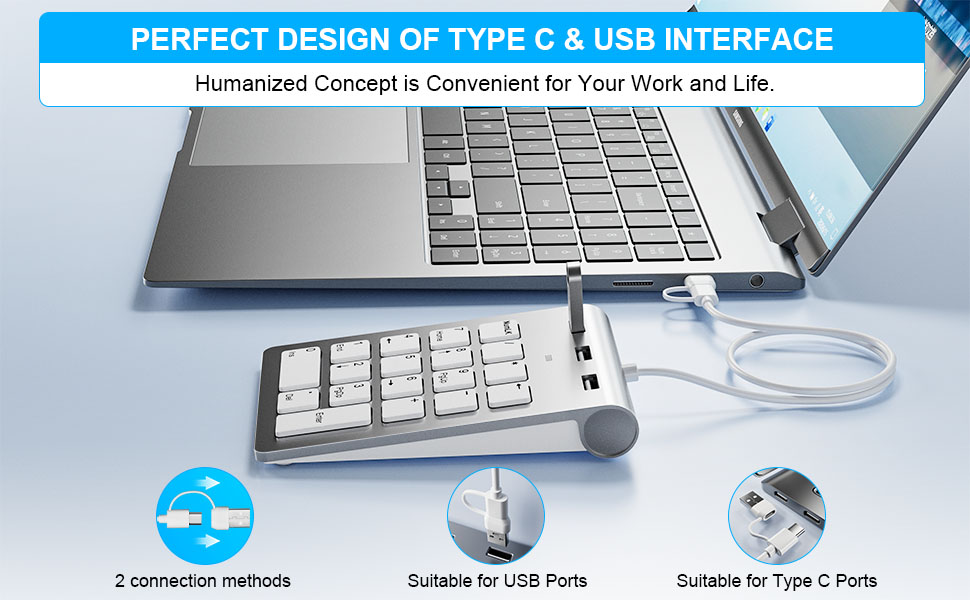 USB A USB C Numpad Keypad