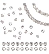 PH PandaHall 100pcs Large Hole Spacer Beads 8mm Loose Beads Tibetan Alloy Antique Silver European...