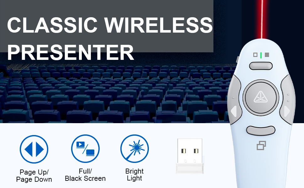 pc remote control bluetooth clicker pointer clicker for presentation