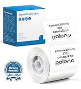 POLONO Genuine Thermal Labels for PM220S Label Makers, 1.57
